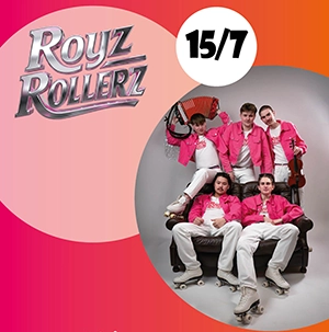 Du ser och dansar till Royz Rollerz på Kalix Folkets Hus den 15 juli.